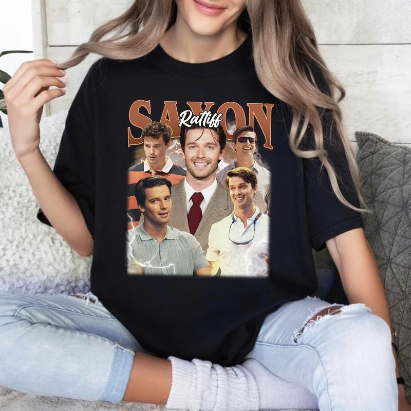 Saxon Ratliff Vintage Tshirt, Patrick Schwarzenegger Actor Sweatshirt, Hoodie for The White Lotus Lover, White Lotus Movie Season Three Lovers Gift