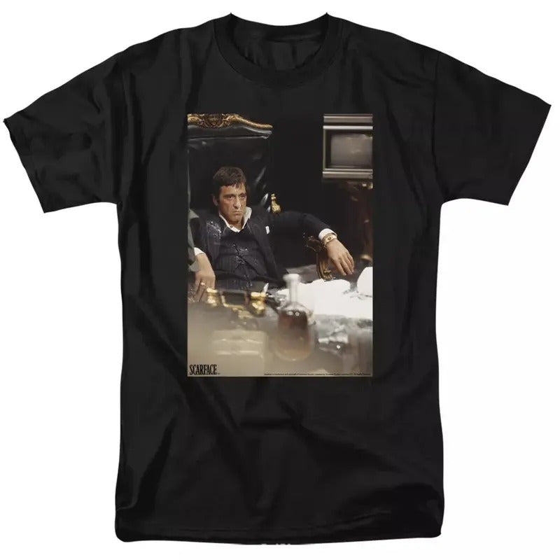 Scarface Movie Sit Back Licensed Adult T-Shirt