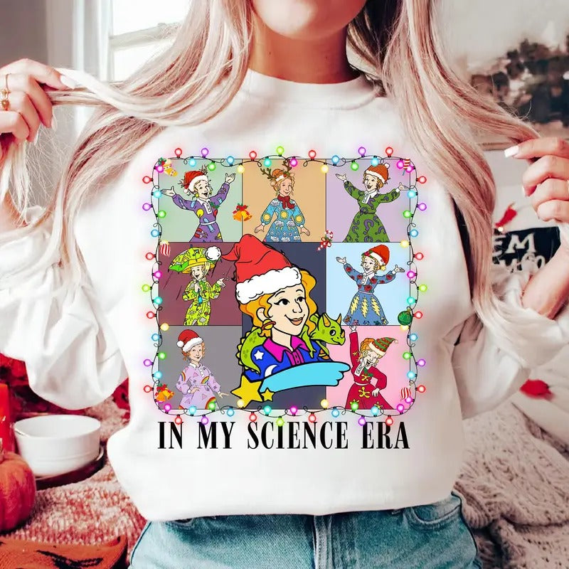 Science Christmas Frizzle Teacher Shirt The Magic School Bus Shirt Ms Frizzle Christmas Shirt Take Chance Make Mistakes Get Messy Shirt