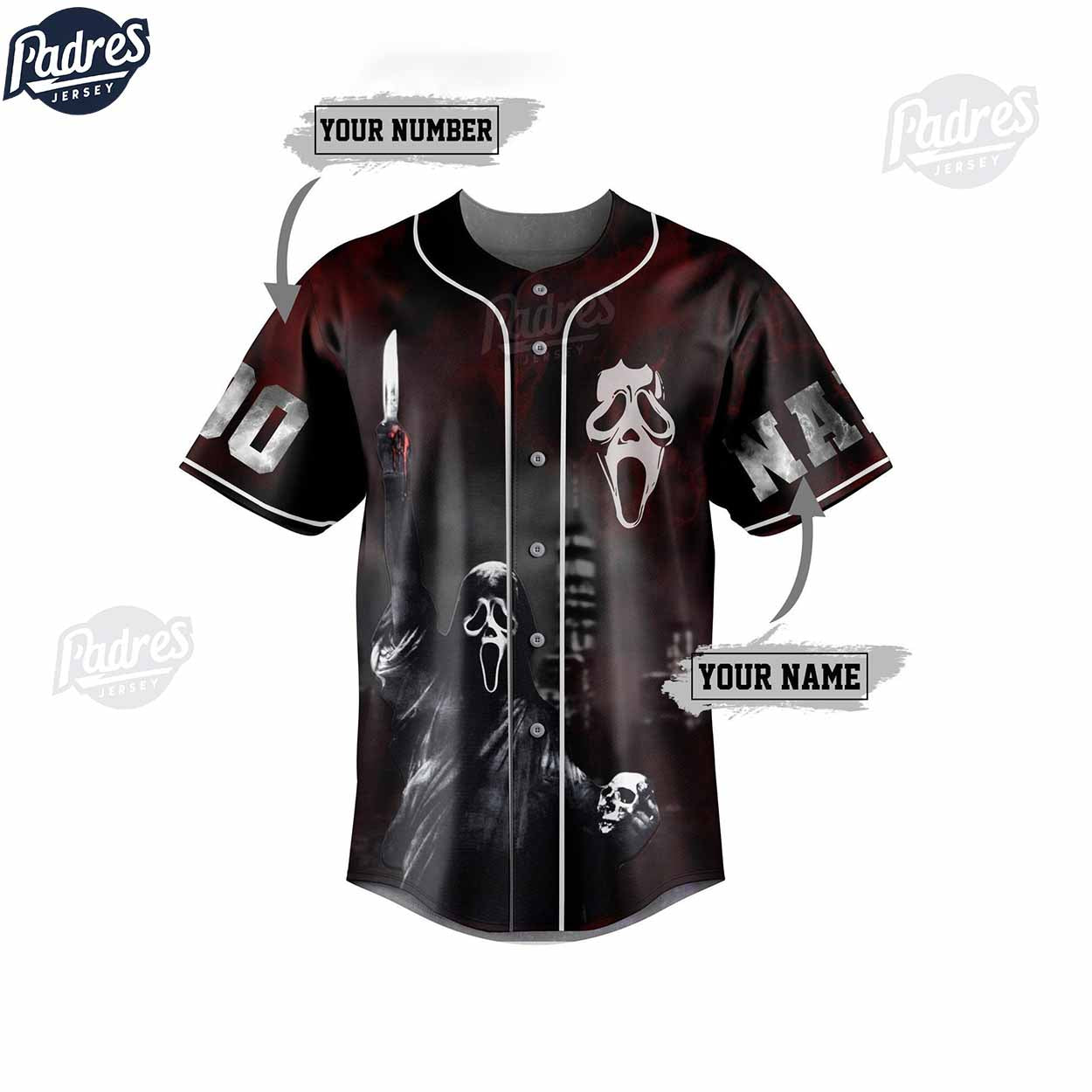 Scream Do You Like Scary Movie Custom Baseball Jersey - Padres Jersey Oasis: Elevate Your Baseball Style Game