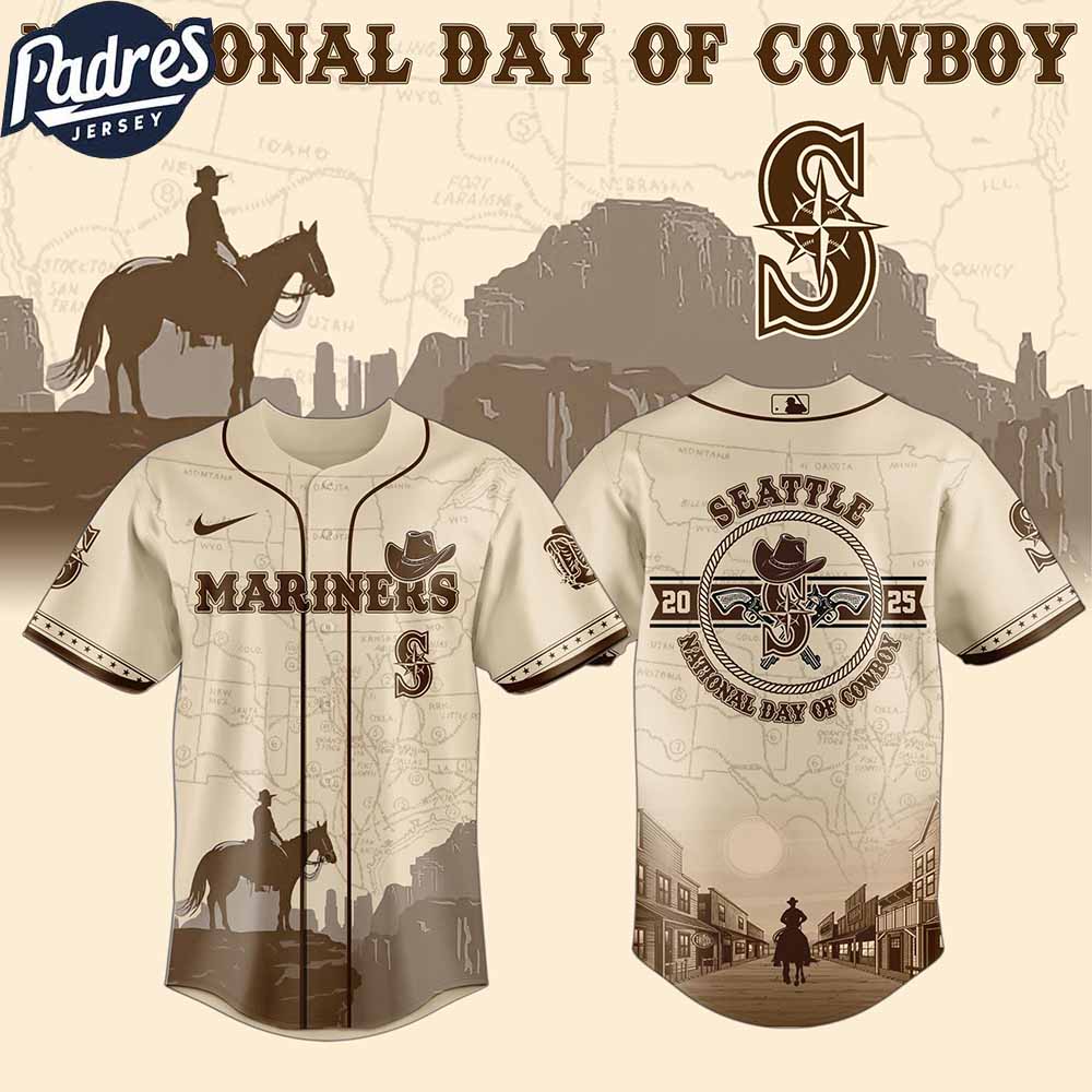 Seattle Mariners MLB X National Day Of Cowboy Personalized Baseball Jersey - Padres Jersey Oasis: Elevate Your Baseball...