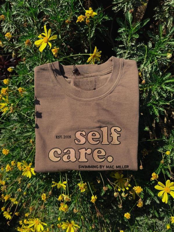 Self Care Embroidered Vintage Tee, Embroidered Tee, Mac Miller Embroidered Album Shirt, Vintage Rap Embroidered Tee