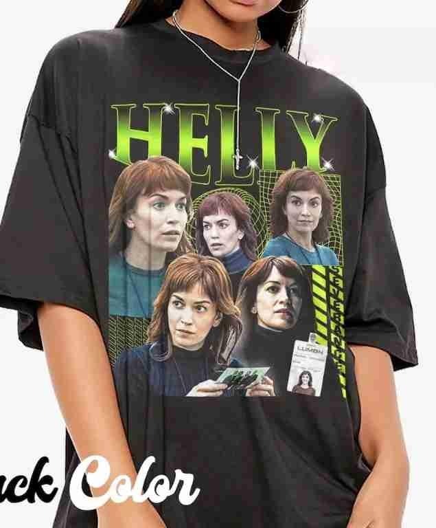 Severance Helly R Shirt, Vintage Style Cotton Graphic Tee, Lumon Macrodata