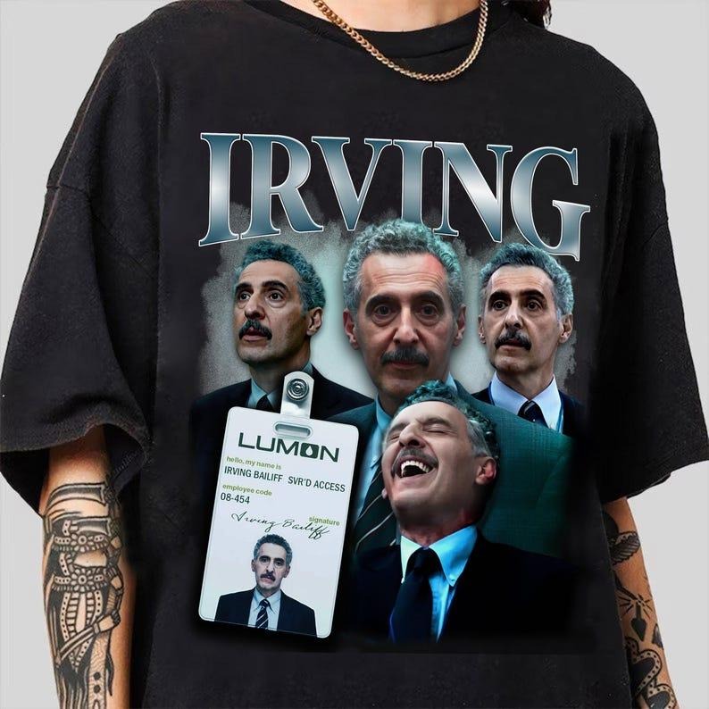 Severance Irving B Shirt, Lumon Industries Macrodata Refinement, Vintage Graphic Tee