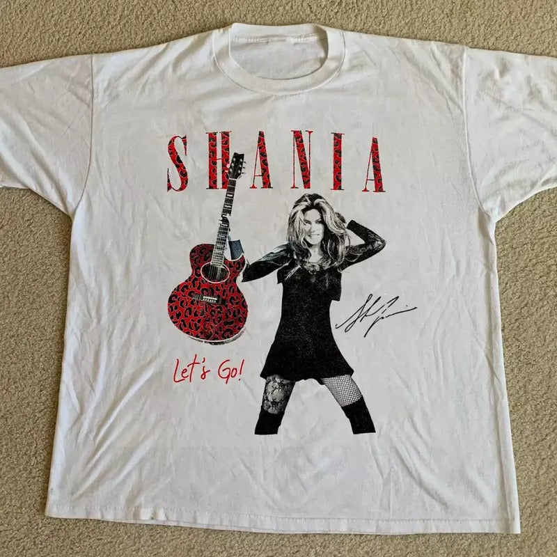 Shania Lets Go Girls Album Short Sleeve White All Size Shirt Hoodie, Sweatshirt | WearSparks.com