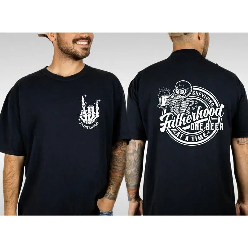 Shirt For Dad Funny Shirt For Dad Fatherhood Skeleton Hand Dad Shirt Cool Dad Gifts Dad Gift Dad Shirt New Dad Est Cool Dads Club