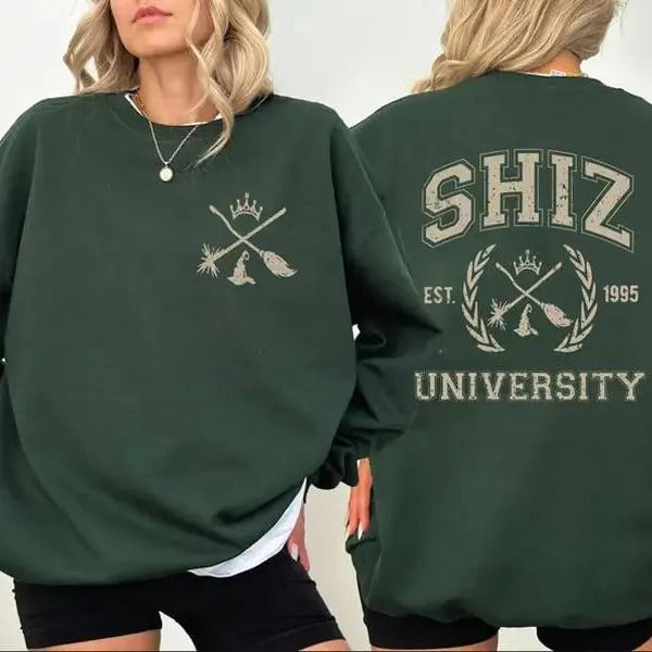 Shiz University Front and Back TShirt Sweatshirt & Hoodie, Movie Lover Gift, Shiz Sweater, Movie Lover Hoodie, Musical Movie Sweater