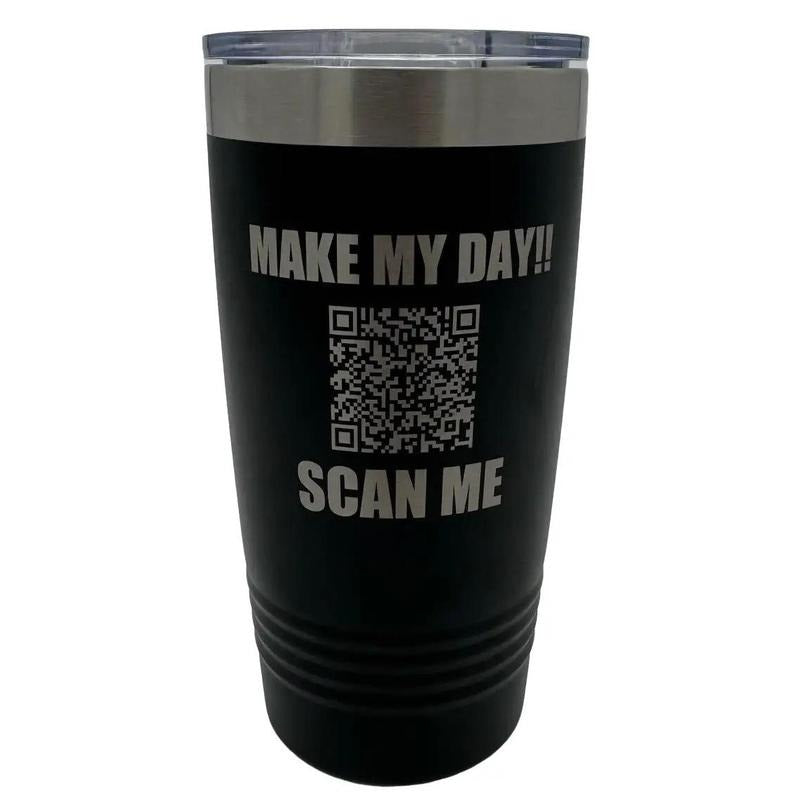 Show Me Them T's QR Code Tumbler