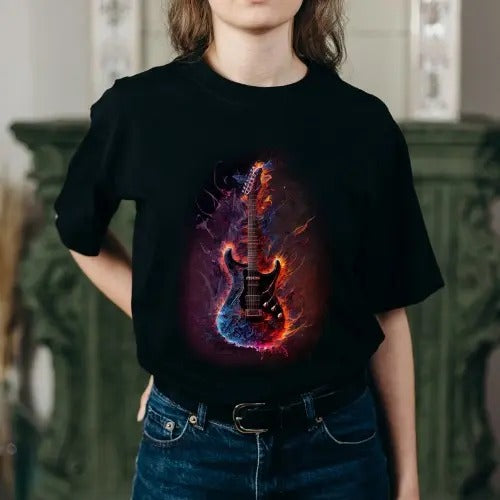 Sick Electric Guitar T-Shirt - Cool Rock Guitar Shirts made in usa