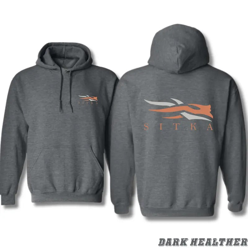 Sitka Hoodie - Sleek Outdoor Design with Bold Logo, Perfect for Nature Enthusiasts and Adventure Seekers, Cozy Hoodie for Everyday Wear and Outdoor Exploration