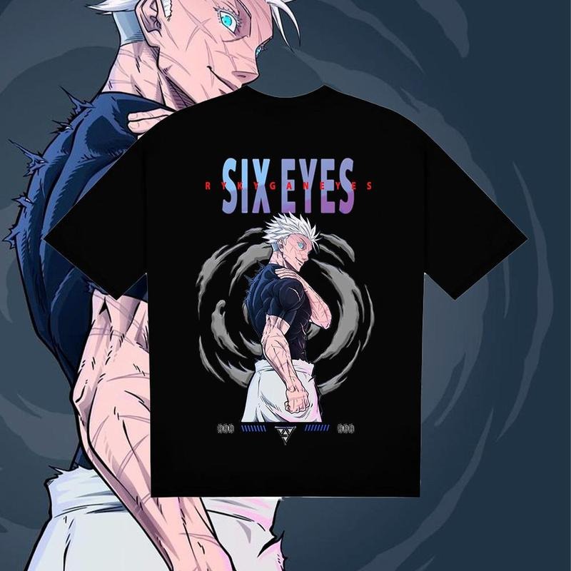 Six Eyes Characters Color Shirt, Jujutsuuu Kaisenn Sweatshirt, Anime Lovers Hoodie Sweatshirt, Hoodie, Comfort Colors