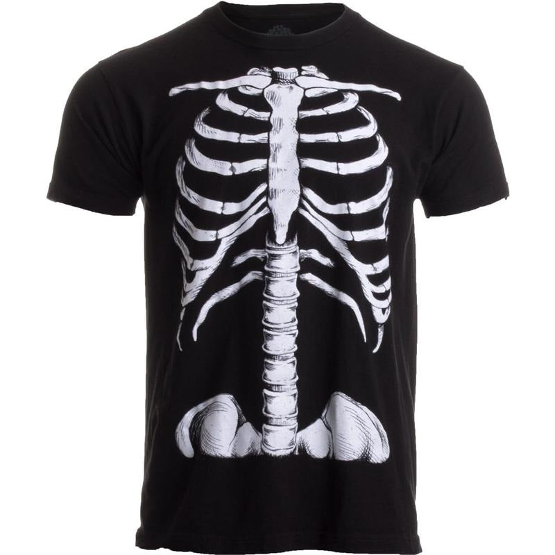 Skeleton Rib Cage | Jumbo Print Novelty Halloween Costume Unisex T-Shirt-Adult made in usa