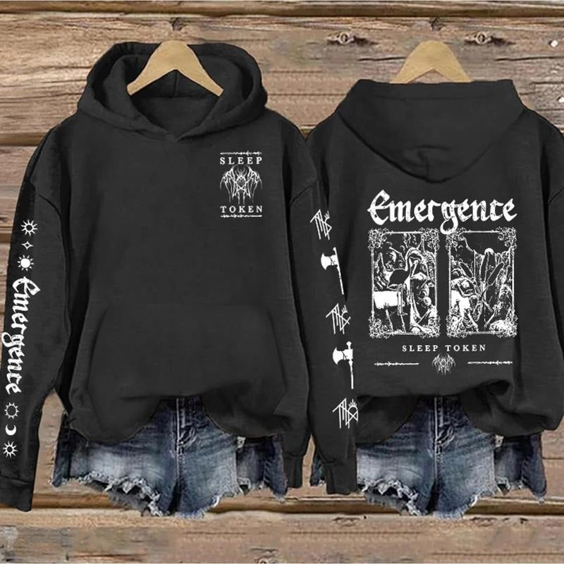 Sleep Token - EMERGENTE Print Vintage Sweatshirt - Hoodie, Gift For Fan Sleeves With Designs CI3