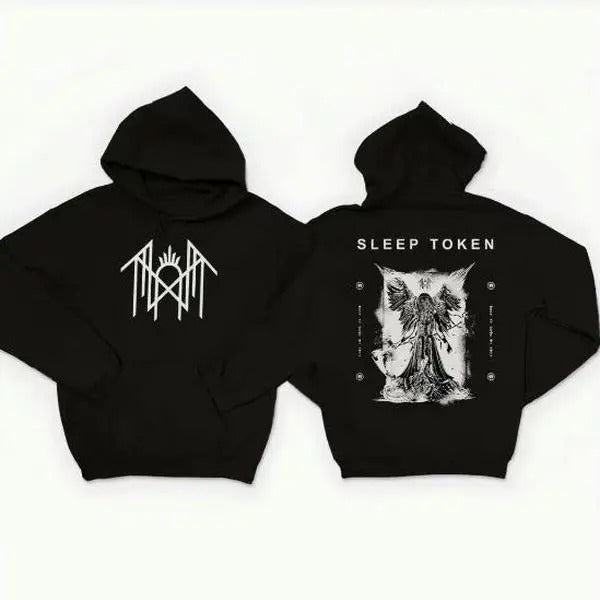 Sleep Token - Reaper Angel - Take Me Back To Eden Print Casual Print Vintage Sweatshirt - Hoodie, Gift For Fan SLT20250