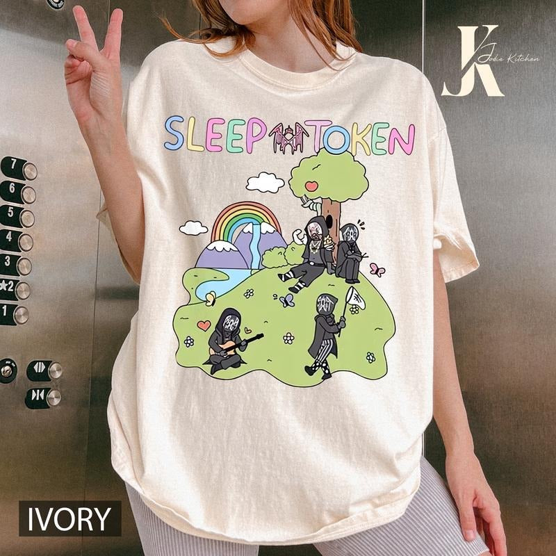Sleep Token C0wboy Rider Shirt Cute Rainbow T-Shirt