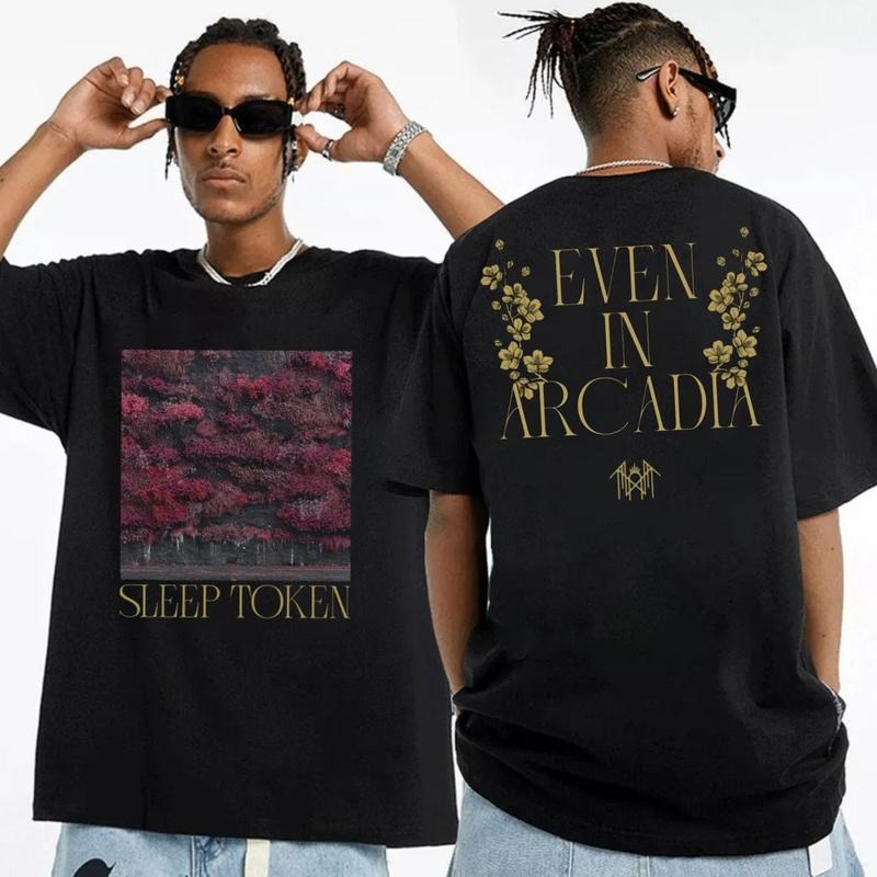 Sleeptooken 2 Sided T Shirt, Gothic Band, Rock Tour Concert Outfit, Unisex Short Sleeve Tee