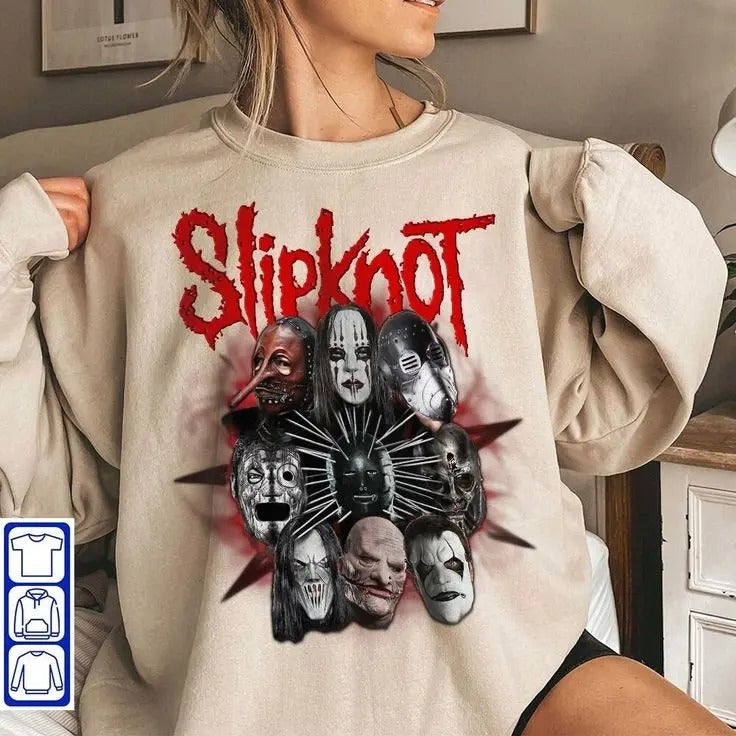 Slipknot Band 90S Vintage Music Band Graphic Tour 2023 Sweatshirt