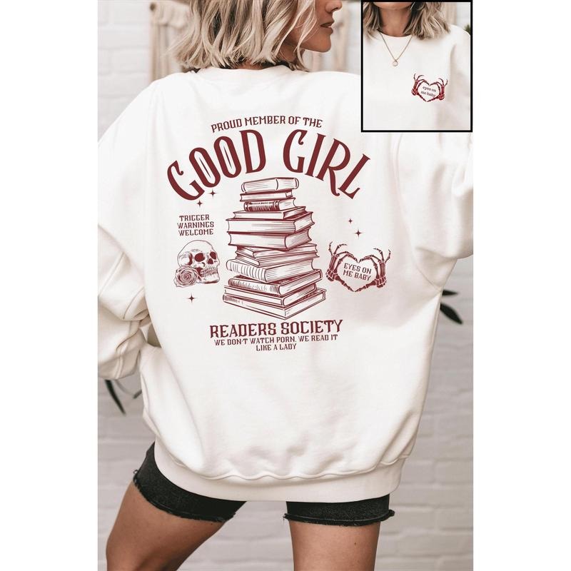 Smut Sweatshirt Good Girl Book Club Eo Lovers Dark Romance STFUATTDLAGG Thick And Spicy Book Shirt Smut Lover Buy Me Books Teenemies T