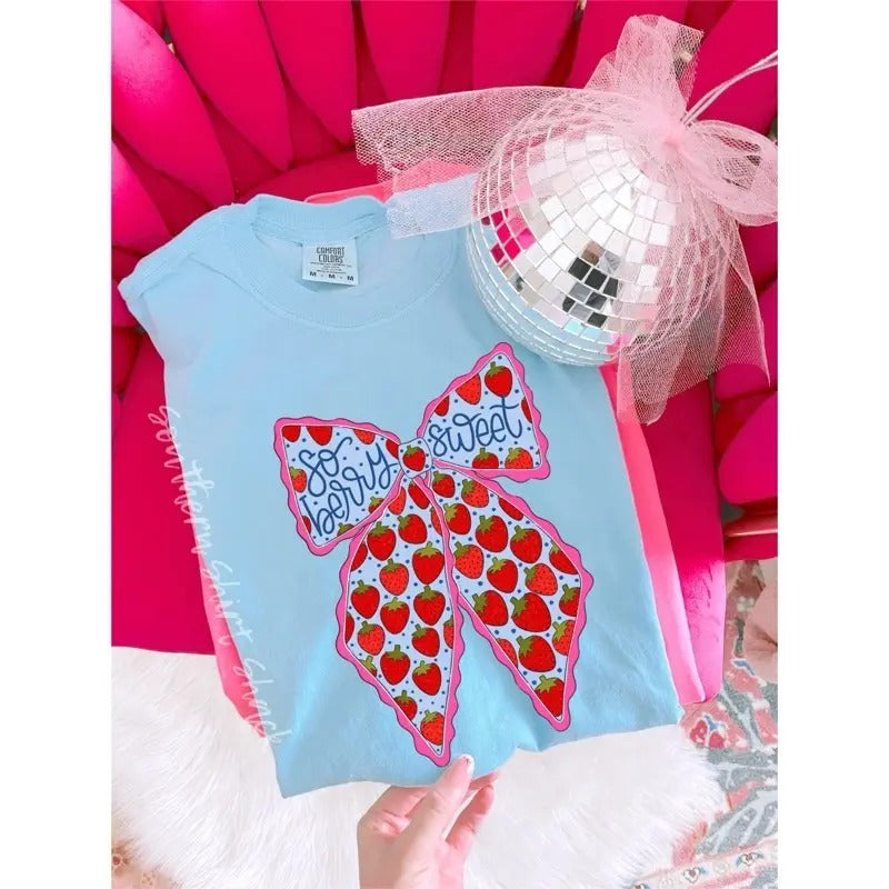 So berry sweet T shirt | Light Blue comfort colors T shirt top