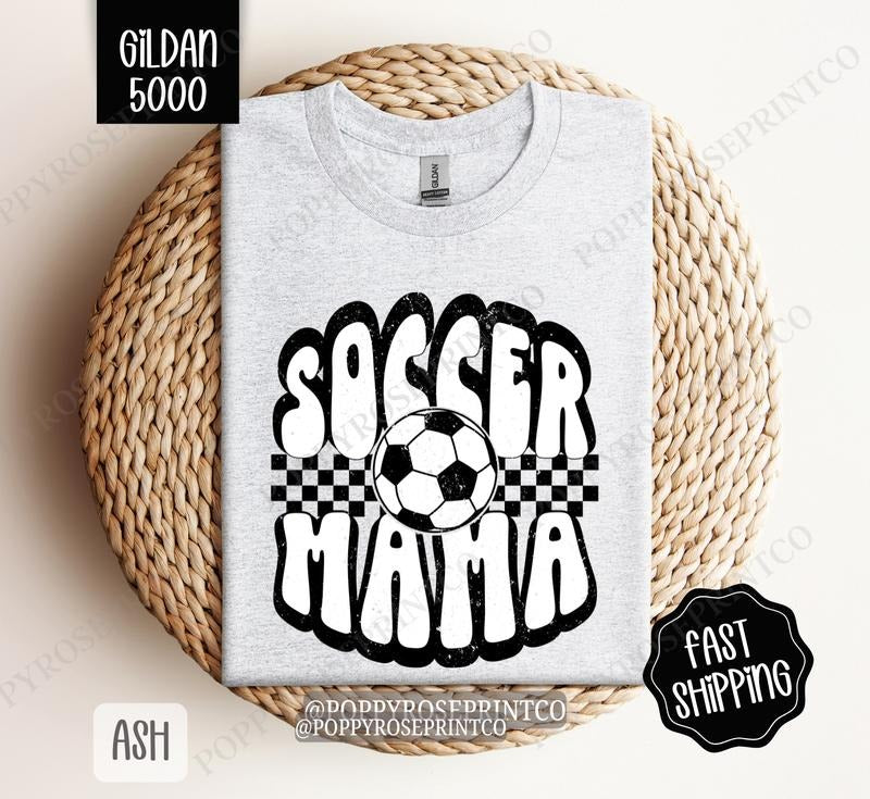 Soccer Mama Shirt Gildan, Sports Mom Women's Tee, Cute Soccer Mom Women's Tshirt Plus Sizes