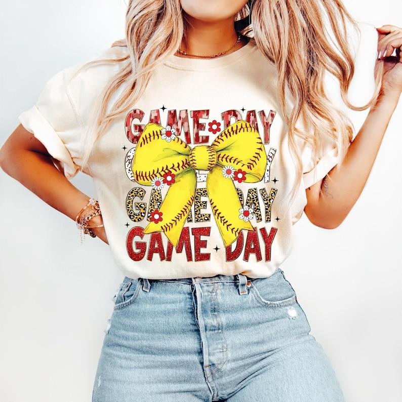 Softball Coquette, Game Day Retro Softball Bow Mom, Mama Shirt, Tis the Season Tshirt Hoodie, Sweatshirt | WearSparks.com
