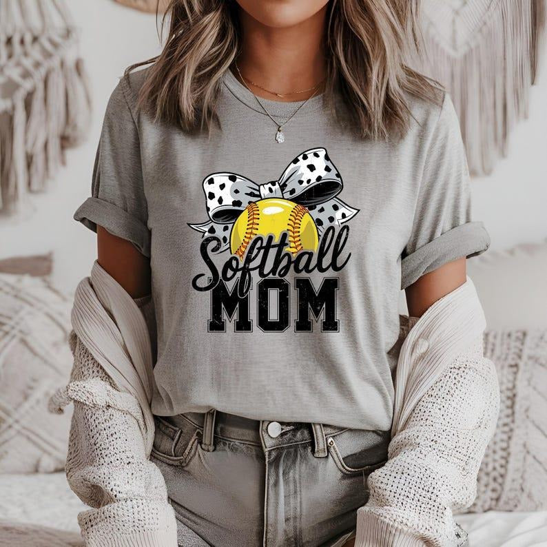 Softball Mom T Shirt, Gift For Mom Tshirt