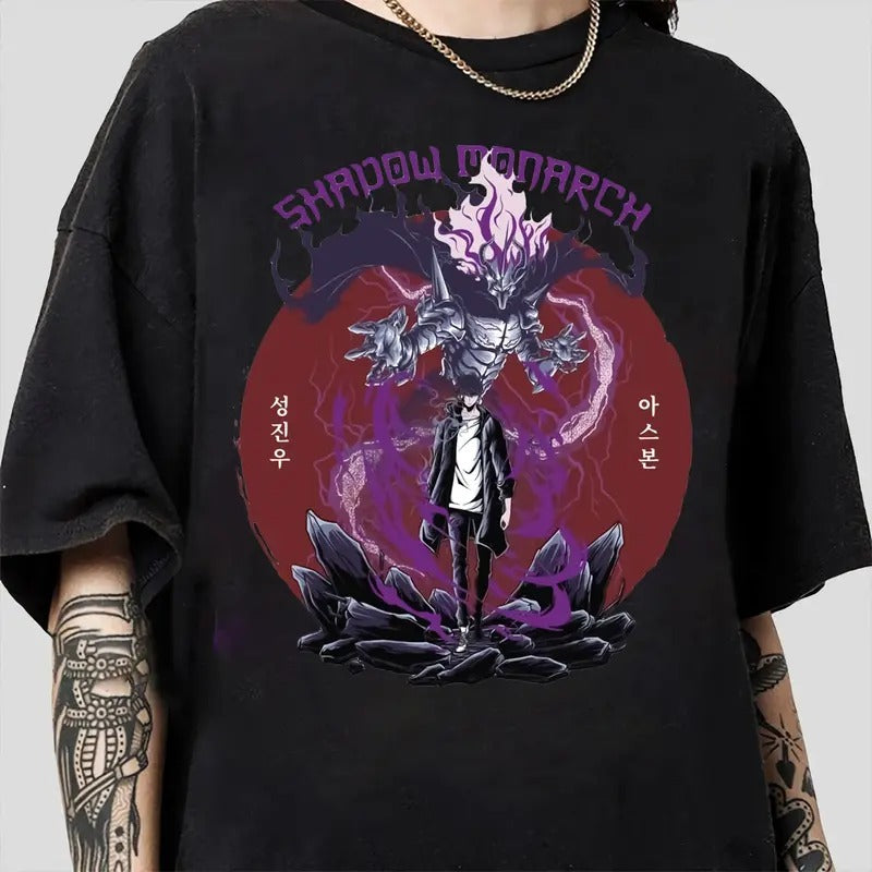 Solo Leveling Shirt Solo Leveling Sweatshirt Sung Jinwoo Shirt Korean Guilds Manhwa Shirtmanga Shirt Webtoon Shirt Unisex Clothing