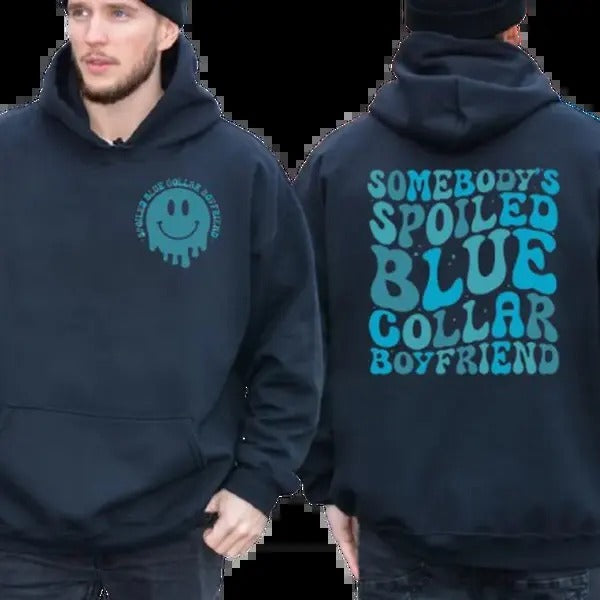 Some Body's Spoiled Boyfriend Hoodie, Boyfriend 2 Sided Shirt, Gift From Girlfriend, Gift For Him, Unisex Crewneck Pullover Tee, Crewneck Top