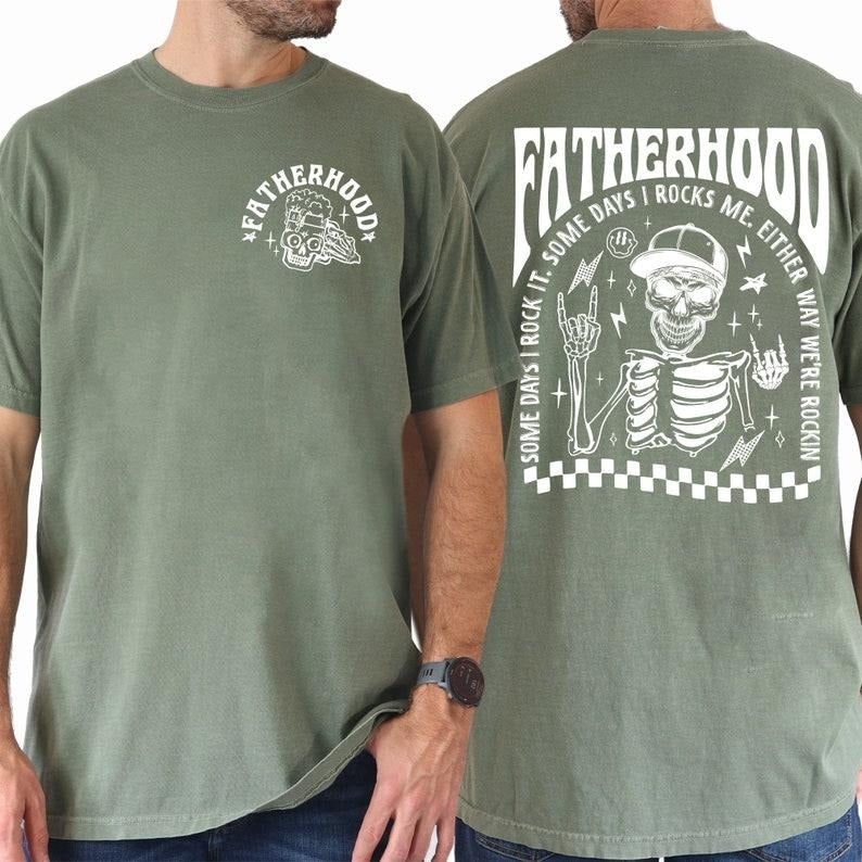 Some Days I Rock It, Some Days It Rocks Me Colors T-shirt, Fatherhood Shirt, Father's Day Shirt, Gift For Father, Dad Life Shirt Hoodie, T-shirt and sweater