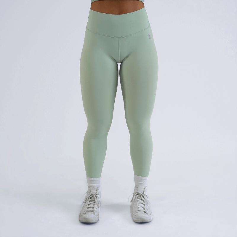 Revive Mint Athletic Leggings for Women - Nylon/Spandex Material, Summer Season