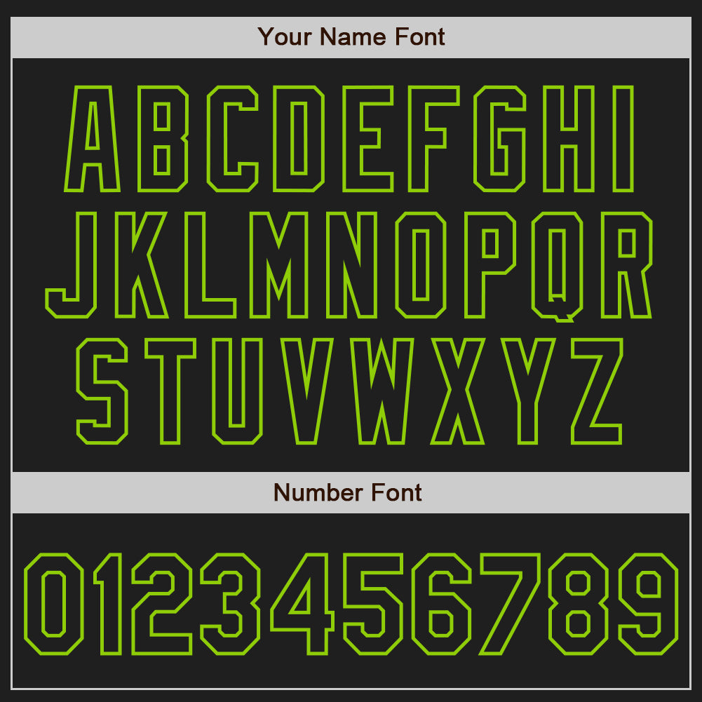 Custom Black Black White-Neon Green Authentic Split Fashion Baseball Jersey T-Shirts, Hoodie, Sweatshirt (Image 5)