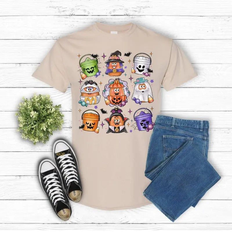 Spooky Nostalgia Halloween Gildan-Unisex T-Shirt Cotton Fabric