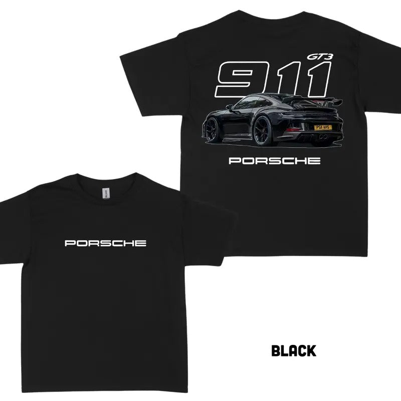 Sports Car 911 GTRS T-shirt, Porshe 911 T-shirt, Racing Car Shirt, Menswear, Unisex Cotton, Classic Tops Classic Menswear Tops
