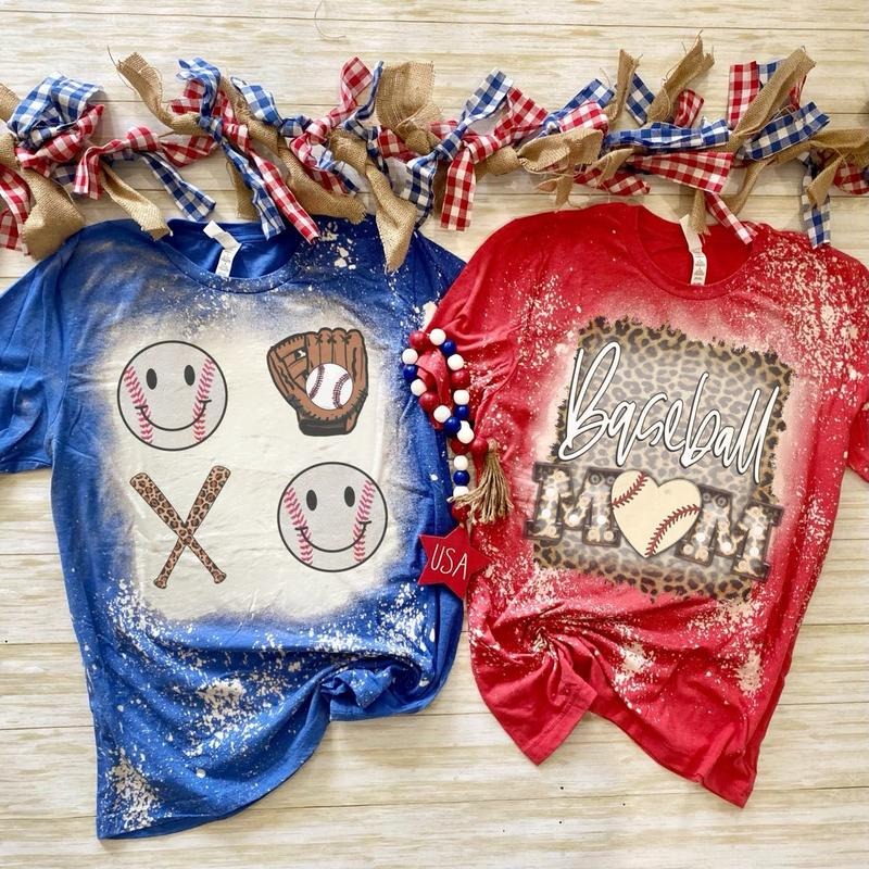 Sports Mama T-Shirt - Bleached - Comfortable Unisex T-Shirt - Baseball, Tennis, Softball, Football, Band, Cheer, Wrestling