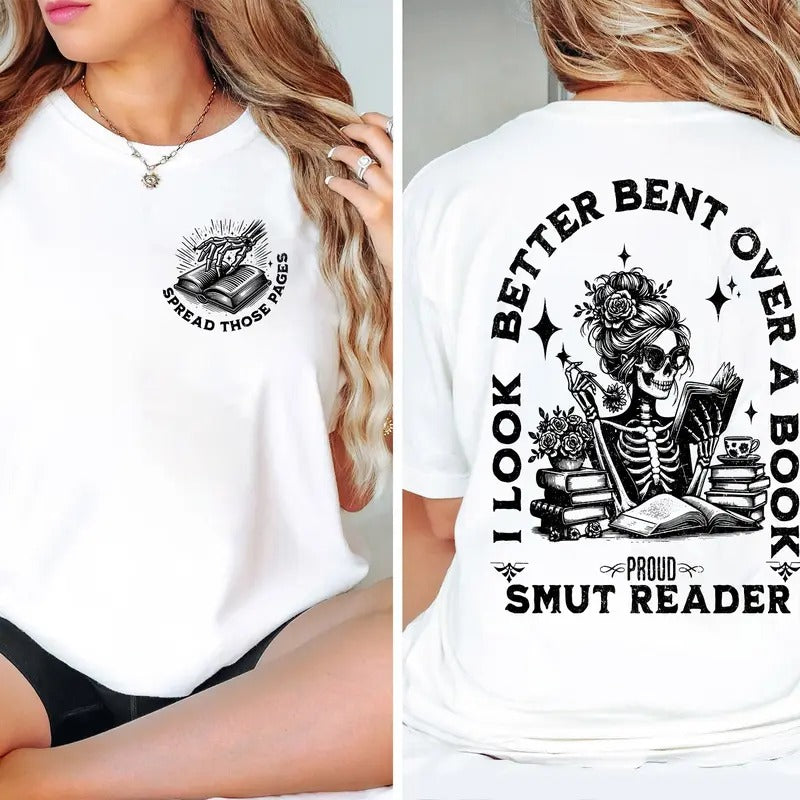 Spread Those Pages T-Shirt, Proud Smut Reader Sweatshirt, Good Girl Book Club Hoodie, STFUATTDLAGG Merch, Book Lover Gift, Spicy Books Tee