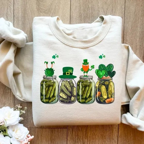 St Patrick's Day Pickle Sweatshirt, Hoodie, T-Shirt