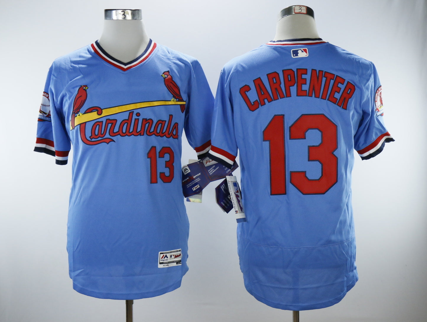 St. Louis Cardinals #13 Matt Carpenter Cardinals 13 Blue Pullover Inverted