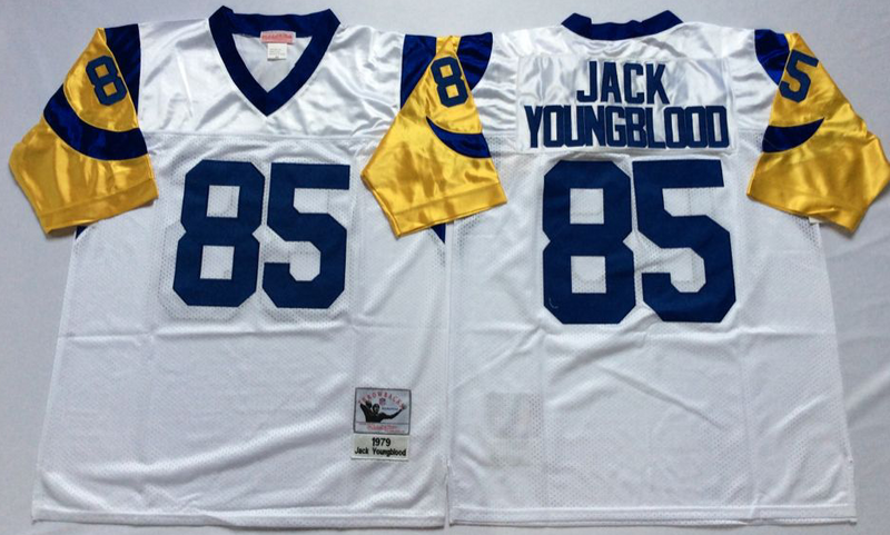 St. Louis Rams #85 Jack Youngblood Throwback Style 1