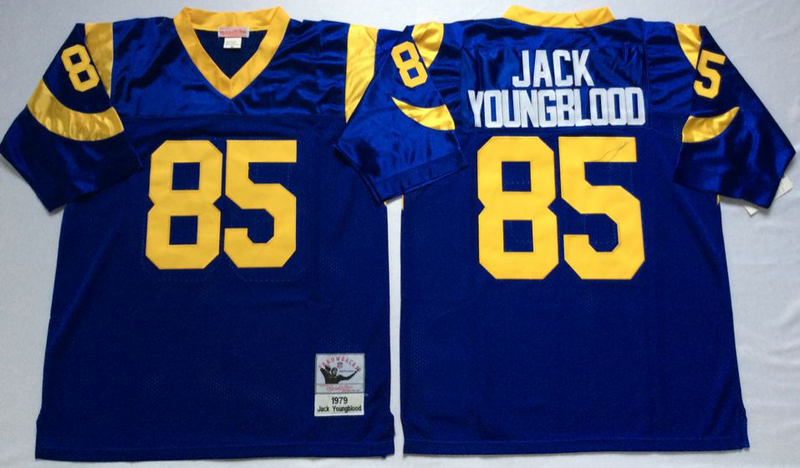 St. Louis Rams #85 Jack Youngblood Throwback Style 2