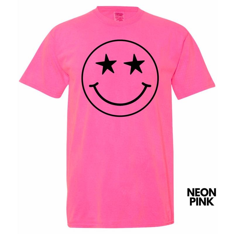 Starry Eyed Happy Face Comfort Colors T-Shirt 'NLB'