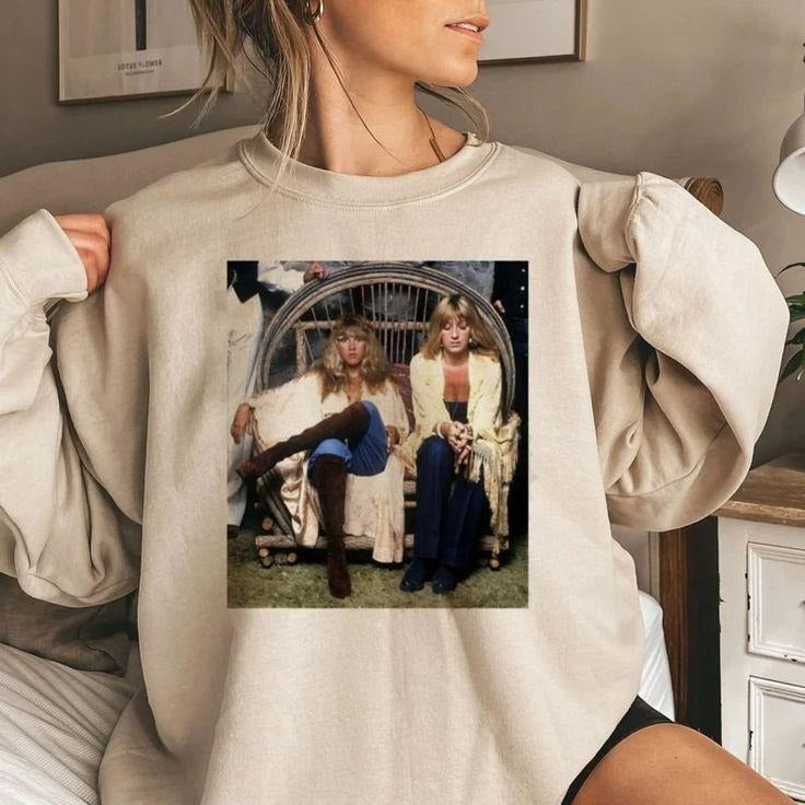 Stevie Nick & Christine McVie vintage ShSweatshirtrt, Christine Mcvie Sweatshirt, Christine Mcvie Fleetwood Mac Sweatshirt