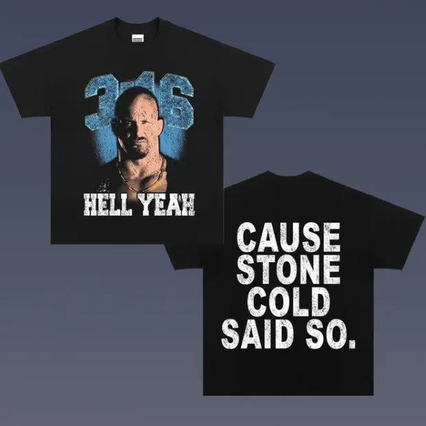 Stone Cold Vintage Tee, Stone Cold T-Shirt, WWE Shirt, Vintage Graphic Tees, Unisex Wrestler Shirt Top Menswear Womenswear Streetwearstyle{n002}2