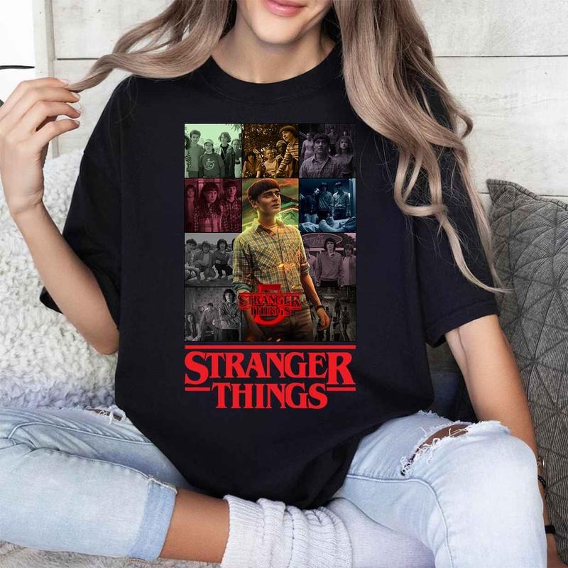 Stranger s1-s5 T Shirt Things T Shirt, Movie Stranger T Shirt Sweatshirt Hoodie