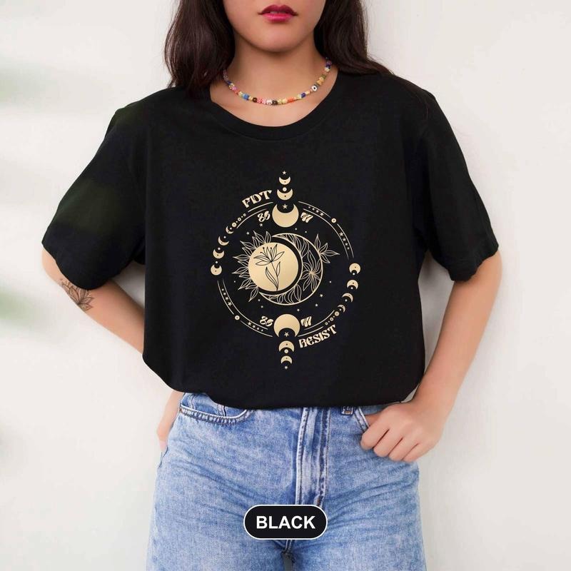 Subtle Anti Fascist FDT Celestial Moon Political t shirt, 8647 Anti Trump Fascism Sweatshirt, hoodie Pro Choice Feminist Democrat Activist Tee, Gift For Her