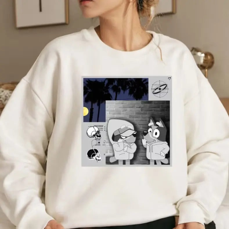 Suicide Boys Bluey Hoodie, Vintage Suicideboys Shirt Sweatshirt, SuicideBoys merch, Suicide Boys Now The Moon's Rising Album, Sboy Tee