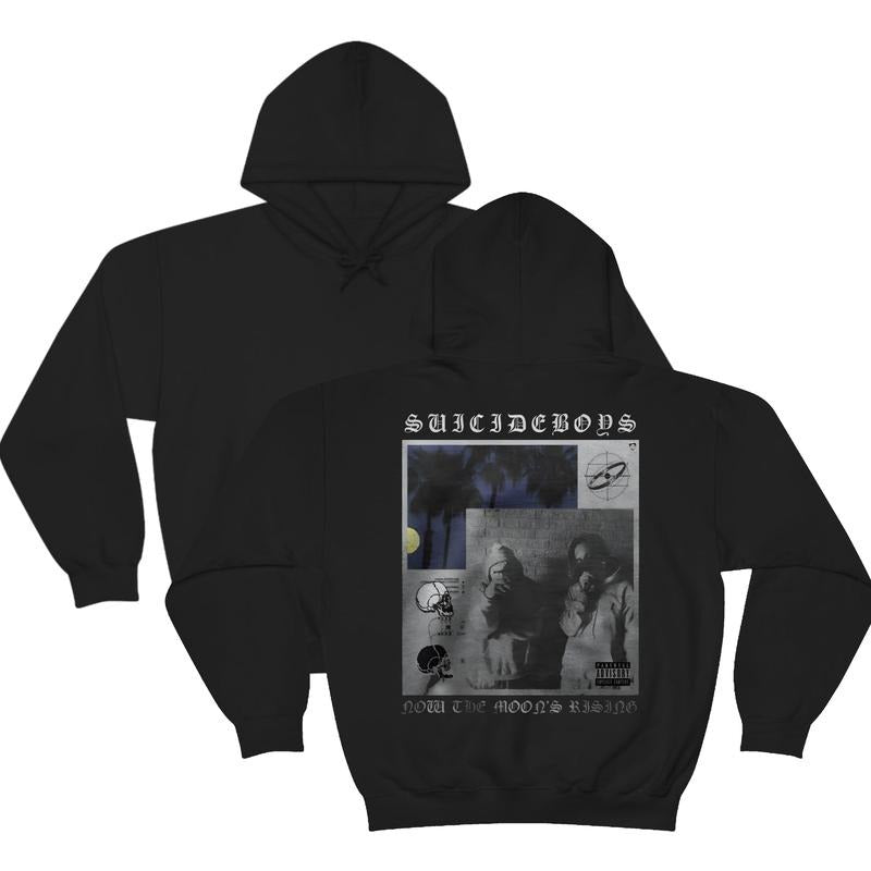 Suicideb0ys AIbum Back Hoodie, Streetwear Hoodie, Hip Hop Merch, Tour Concert Outfit, Unisex Long Sleeve Pullover Shirt