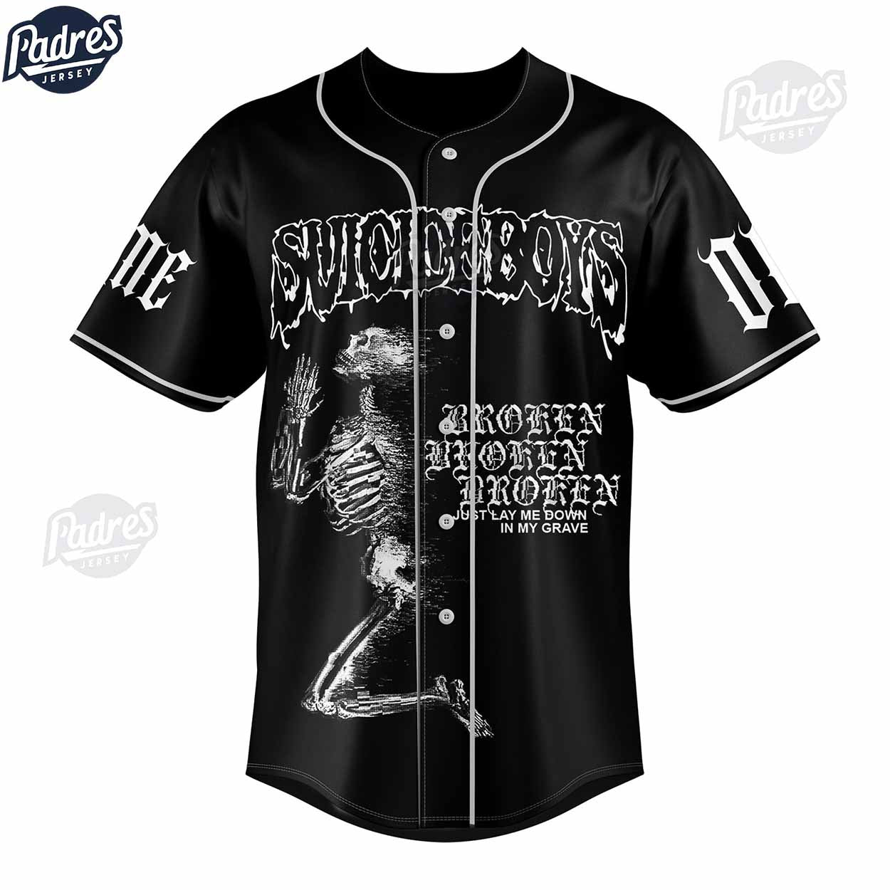 Suicideboys Carrollton Custom Black Baseball Jersey Online - Padres Jersey Oasis: Elevate Your Baseball Style Game