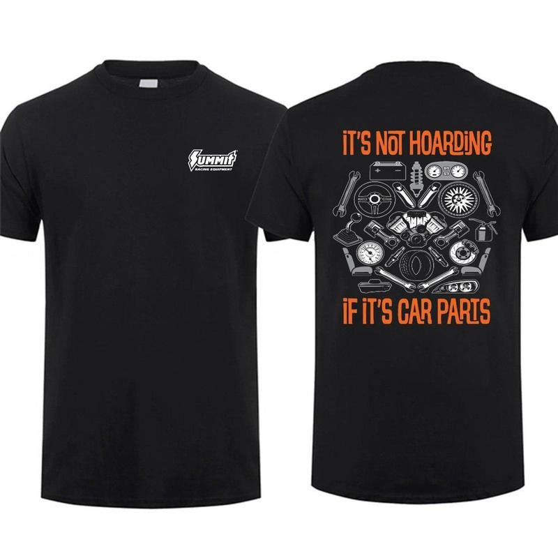 Summit Racing Equipment Hoarding Parts T-shirts Racing Shirt Hot Rod Shirt Drag Racing Menswear Top, Menswear Car Parts...