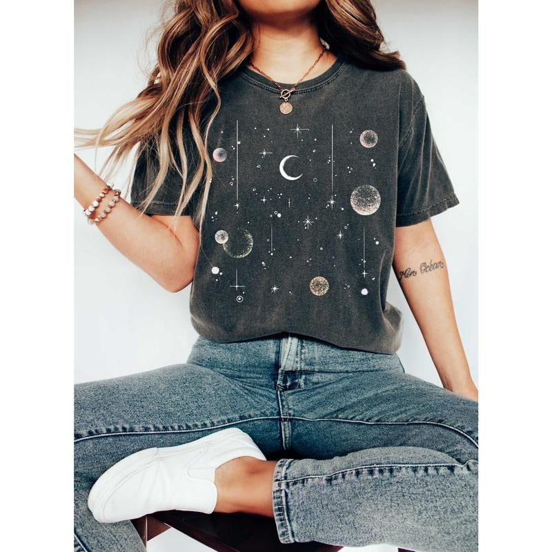 Sun, Moon and Stars Celestial T-Shirt Hoodie, Sweatshirt | WearSparks.com