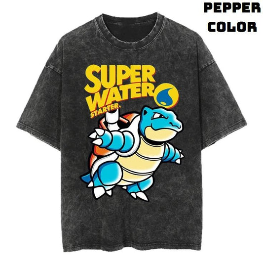 Super Water Vintage Graphic Tees, Blastoise T-Shirt, Pokemon Shirts, Masters 2025 Merch, Vacation Outfits, Business Casual Outfits, Unisex Anime Manga Shirt Crewneck Gifts Clothing Men Women Streetwear